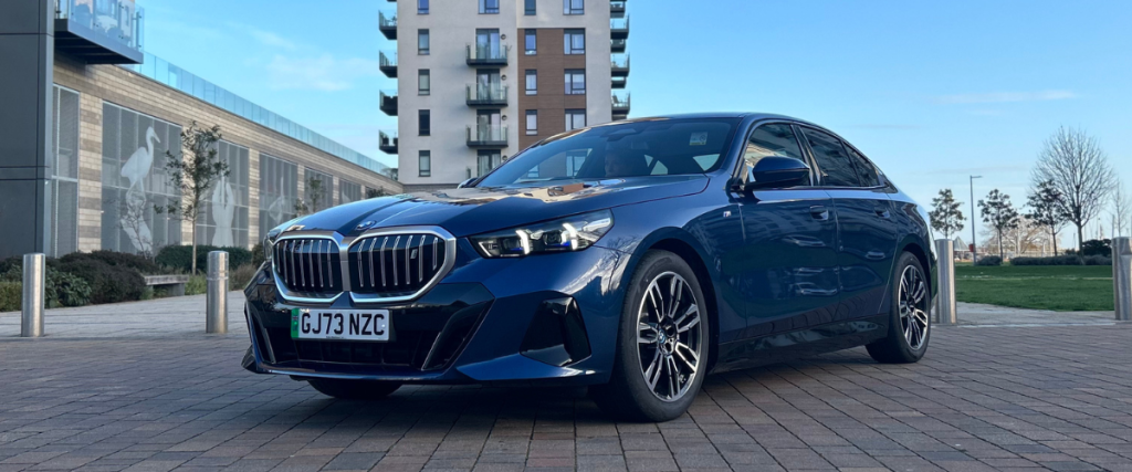 BMW i5 at an angle