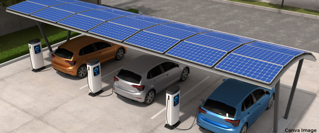 Electric cars charging