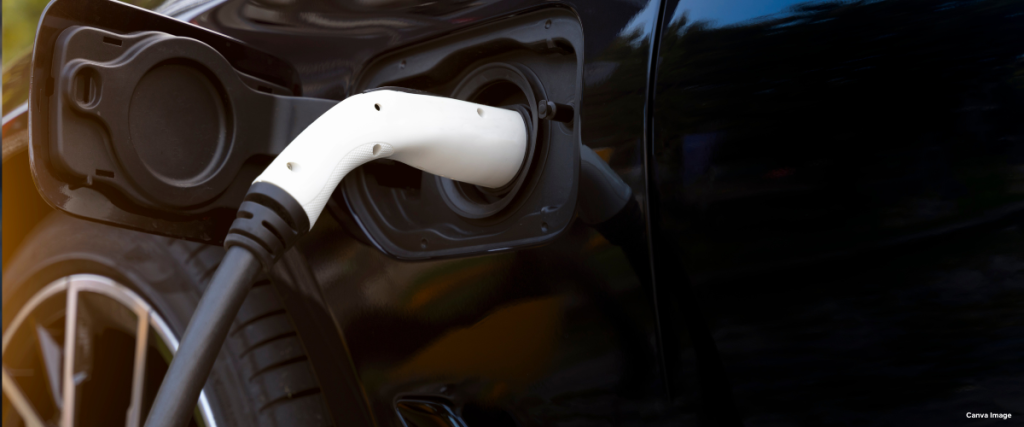 Public car charging image for a blog post