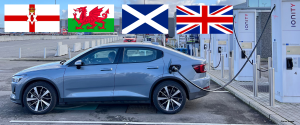 Northern Ireland and Wales electric vehicle charge points image